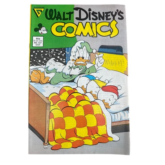 Gladstone Walt Disneys Comics #527 March 1988 Donald Duck Snow Scene Boarded - Picture 1 of 4